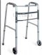 aluminum one button folding walker with wheels